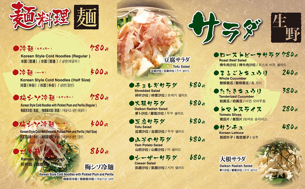 Salad Noodkes menu image